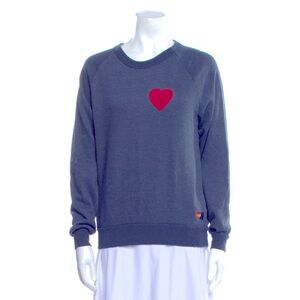 Aviator nation navy blue heart sweatshirt